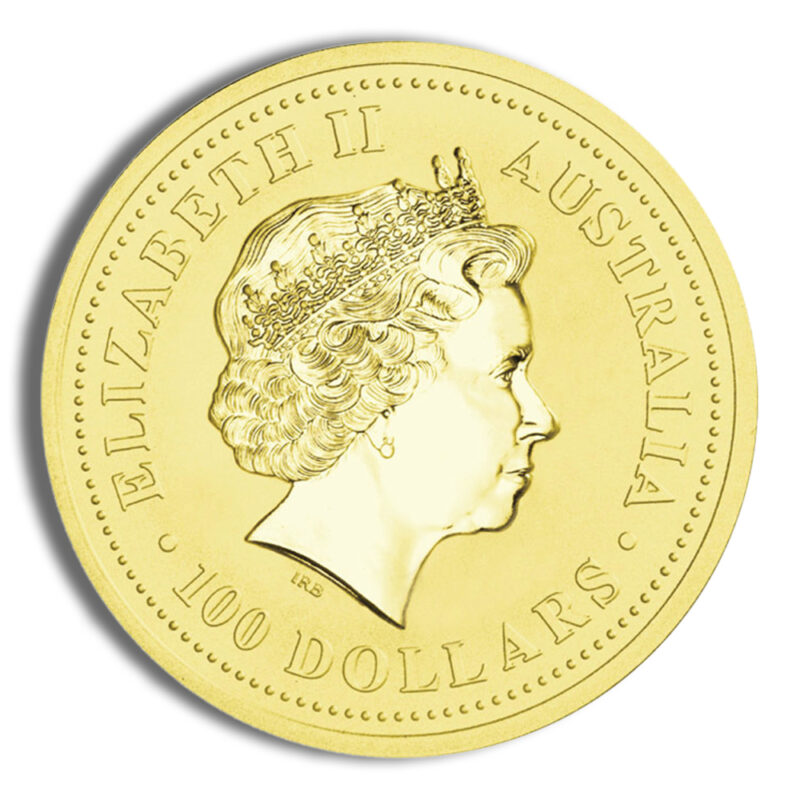 2000 1 oz Australia Gold Lunar Dragon BU - Series I - Image 2