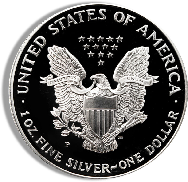1993-P Proof Silver Eagle with Box & COA - Image 3